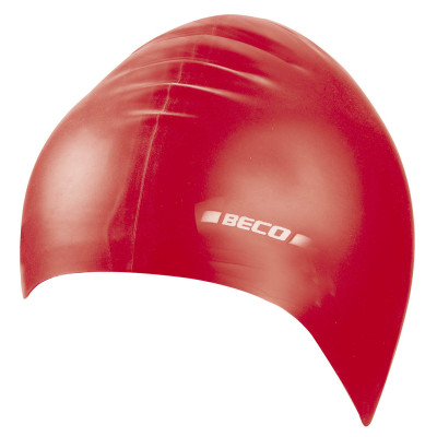 Latex Swim Cap for Aqua Fitness red universal fit for all ages